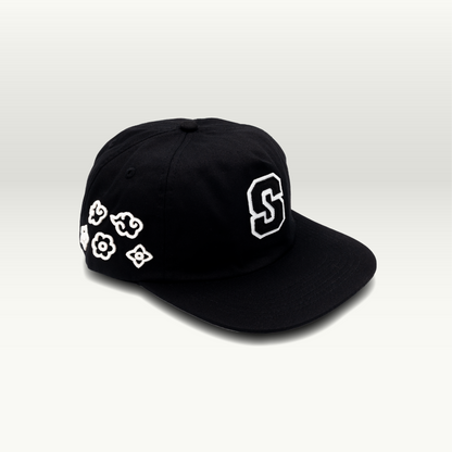 Everyday Fleur Black Kat 5-Panel Hat